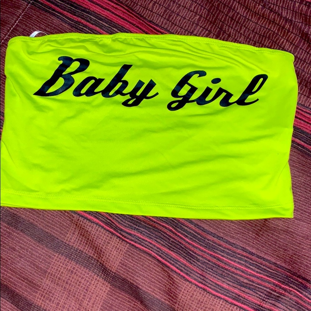 Neon Yellow Tube Top
